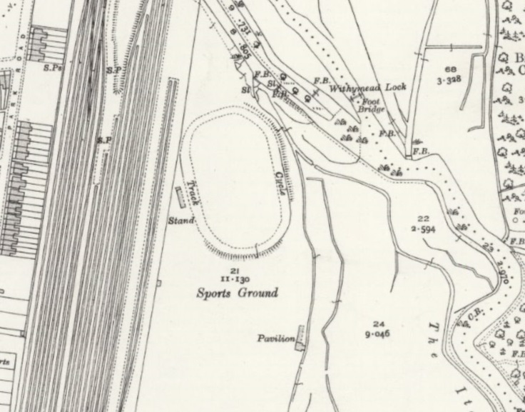 Southampton - Recreation Ground Eastleigh : Map credit National Library of Scotland